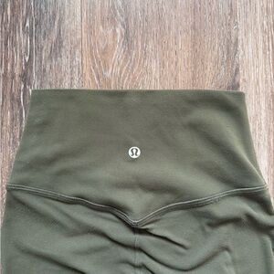 Lululemon Olive Green 21” High-Waisted Align Leggings size 2